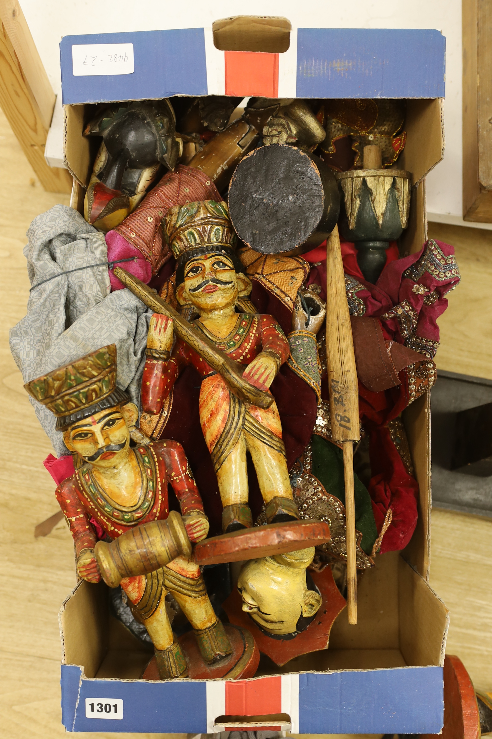 A group of Indonesian puppets